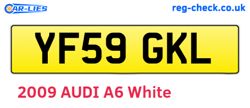 YF59GKL are the vehicle registration plates.