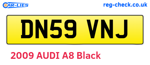 DN59VNJ are the vehicle registration plates.