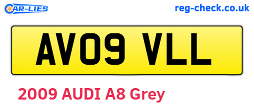 AV09VLL are the vehicle registration plates.