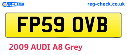 FP59OVB are the vehicle registration plates.