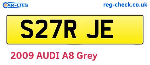 S27RJE are the vehicle registration plates.
