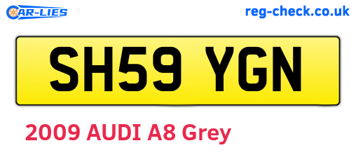 SH59YGN are the vehicle registration plates.