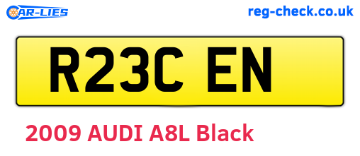 R23CEN are the vehicle registration plates.