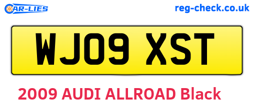 WJ09XST are the vehicle registration plates.