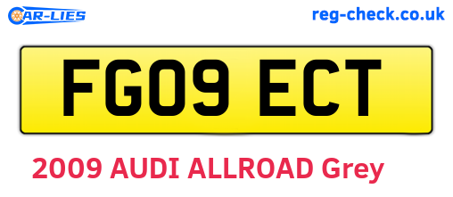 FG09ECT are the vehicle registration plates.