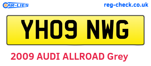 YH09NWG are the vehicle registration plates.