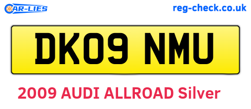 DK09NMU are the vehicle registration plates.