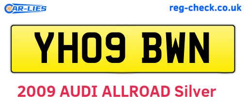 YH09BWN are the vehicle registration plates.