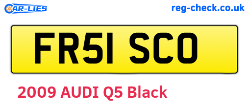 FR51SCO are the vehicle registration plates.