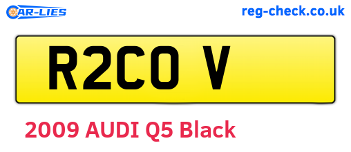 R2COV are the vehicle registration plates.