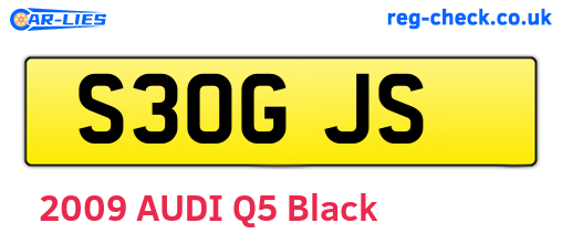 S30GJS are the vehicle registration plates.