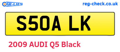 S50ALK are the vehicle registration plates.