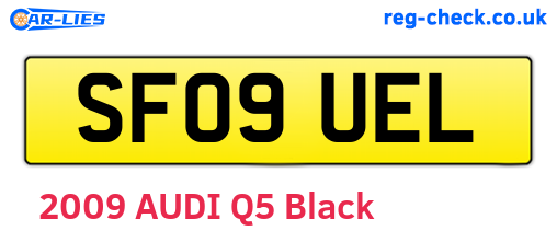 SF09UEL are the vehicle registration plates.