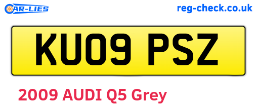 KU09PSZ are the vehicle registration plates.