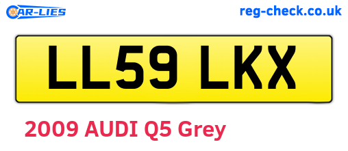 LL59LKX are the vehicle registration plates.