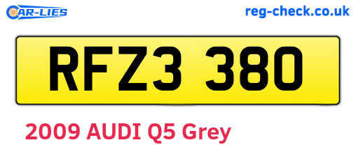 RFZ3380 are the vehicle registration plates.