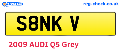 S8NKV are the vehicle registration plates.