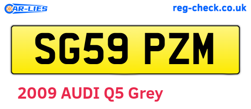 SG59PZM are the vehicle registration plates.