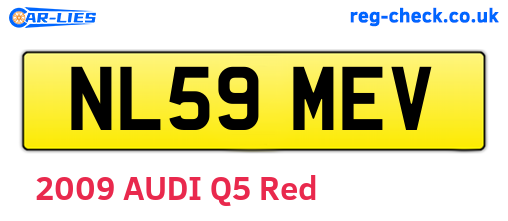 NL59MEV are the vehicle registration plates.