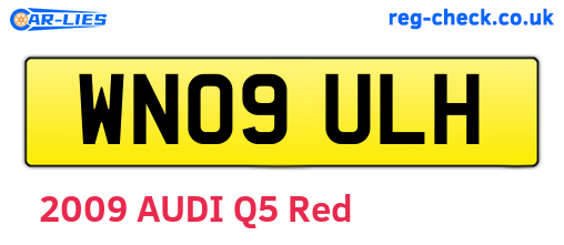 WN09ULH are the vehicle registration plates.