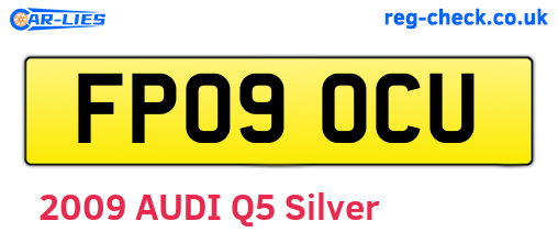 FP09OCU are the vehicle registration plates.