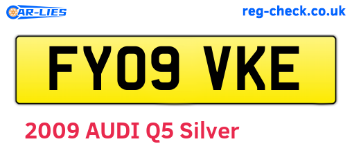 FY09VKE are the vehicle registration plates.