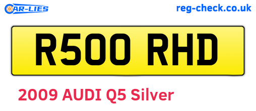 R500RHD are the vehicle registration plates.