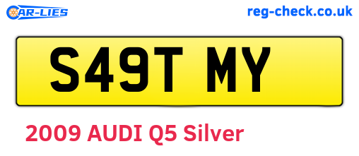 S49TMY are the vehicle registration plates.