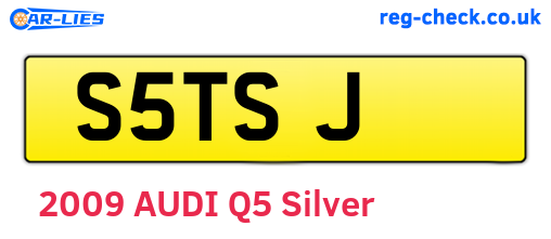 S5TSJ are the vehicle registration plates.