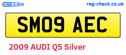 SM09AEC are the vehicle registration plates.