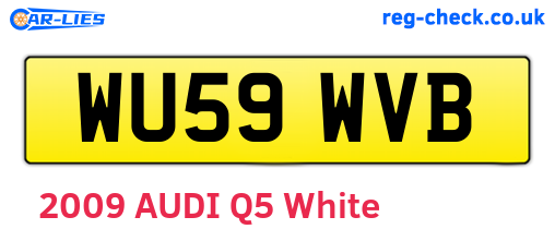 WU59WVB are the vehicle registration plates.
