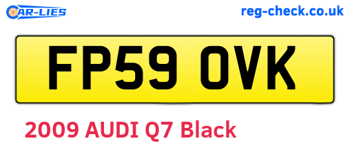 FP59OVK are the vehicle registration plates.