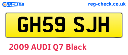 GH59SJH are the vehicle registration plates.