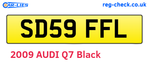 SD59FFL are the vehicle registration plates.