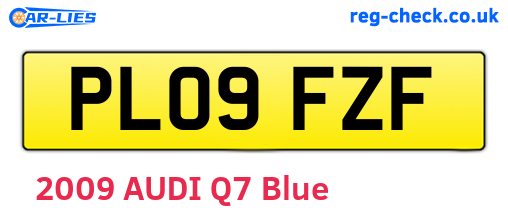 PL09FZF are the vehicle registration plates.