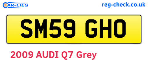 SM59GHO are the vehicle registration plates.