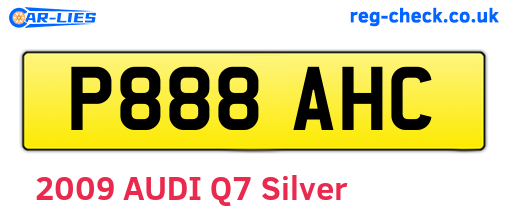 P888AHC are the vehicle registration plates.
