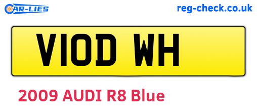 V10DWH are the vehicle registration plates.
