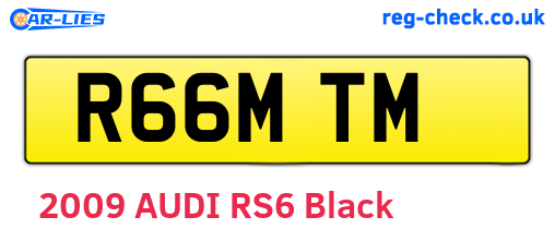 R66MTM are the vehicle registration plates.