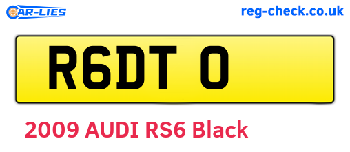 R6DTO are the vehicle registration plates.