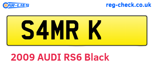 S4MRK are the vehicle registration plates.