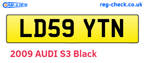 LD59YTN are the vehicle registration plates.