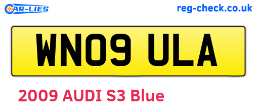 WN09ULA are the vehicle registration plates.
