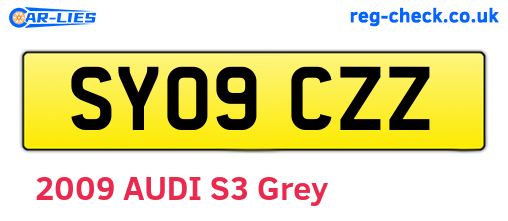 SY09CZZ are the vehicle registration plates.