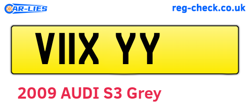 V11XYY are the vehicle registration plates.