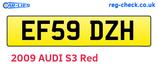 EF59DZH are the vehicle registration plates.