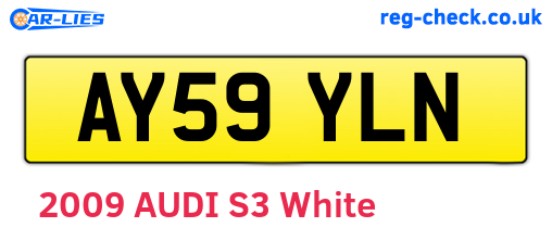 AY59YLN are the vehicle registration plates.