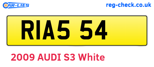 RIA554 are the vehicle registration plates.