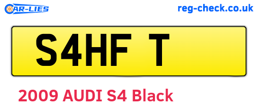 S4HFT are the vehicle registration plates.
