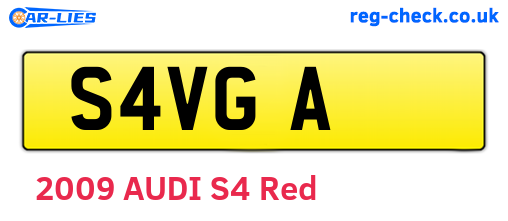 S4VGA are the vehicle registration plates.